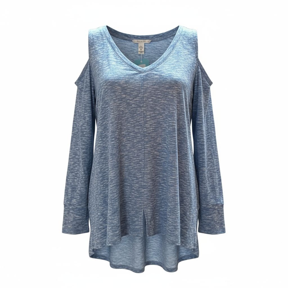 Lazy Sundays Cloud Gazer Top Heather Blue Size Large BNWT